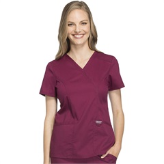 Mock Wrap Scrub Top